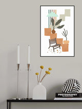 Tropical Villa Color and Shapes 10 Poster och Canvastavla