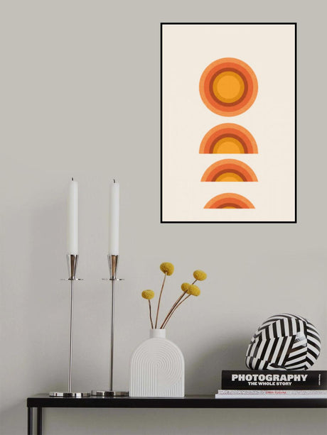 Retro Sunset Poster och Canvastavla