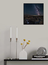 Milky Way over Palouse Falls Poster och Canvastavla