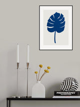 Leaf Blue Poster och Canvastavla
