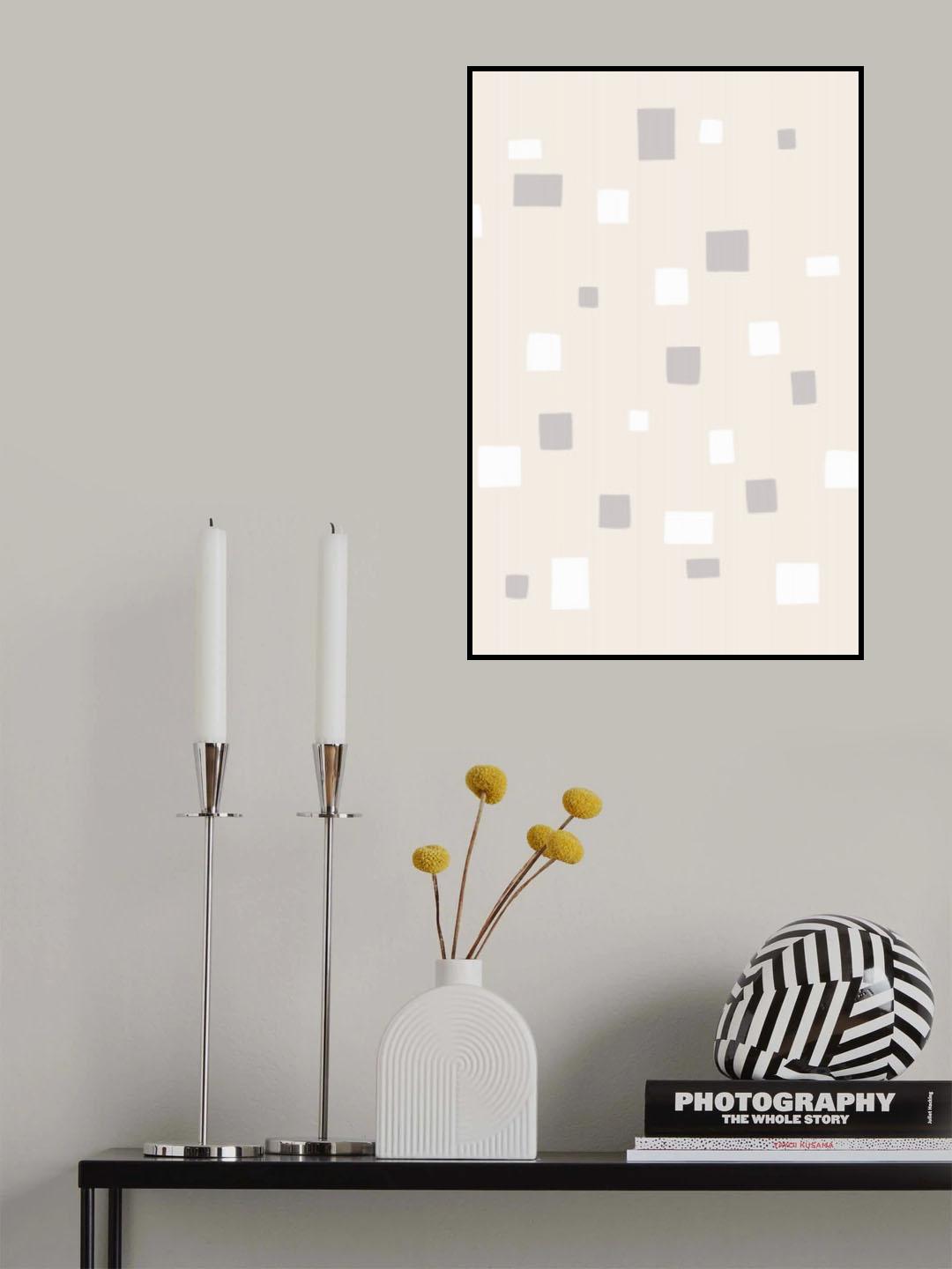 Abstract Squares Poster och Canvastavla