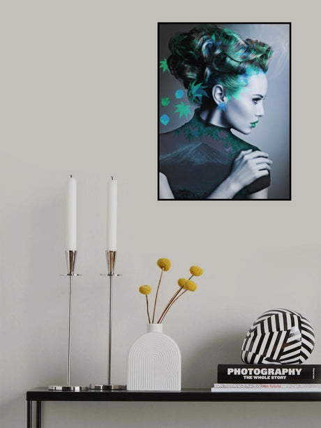 Green with leaves Poster och Canvastavla