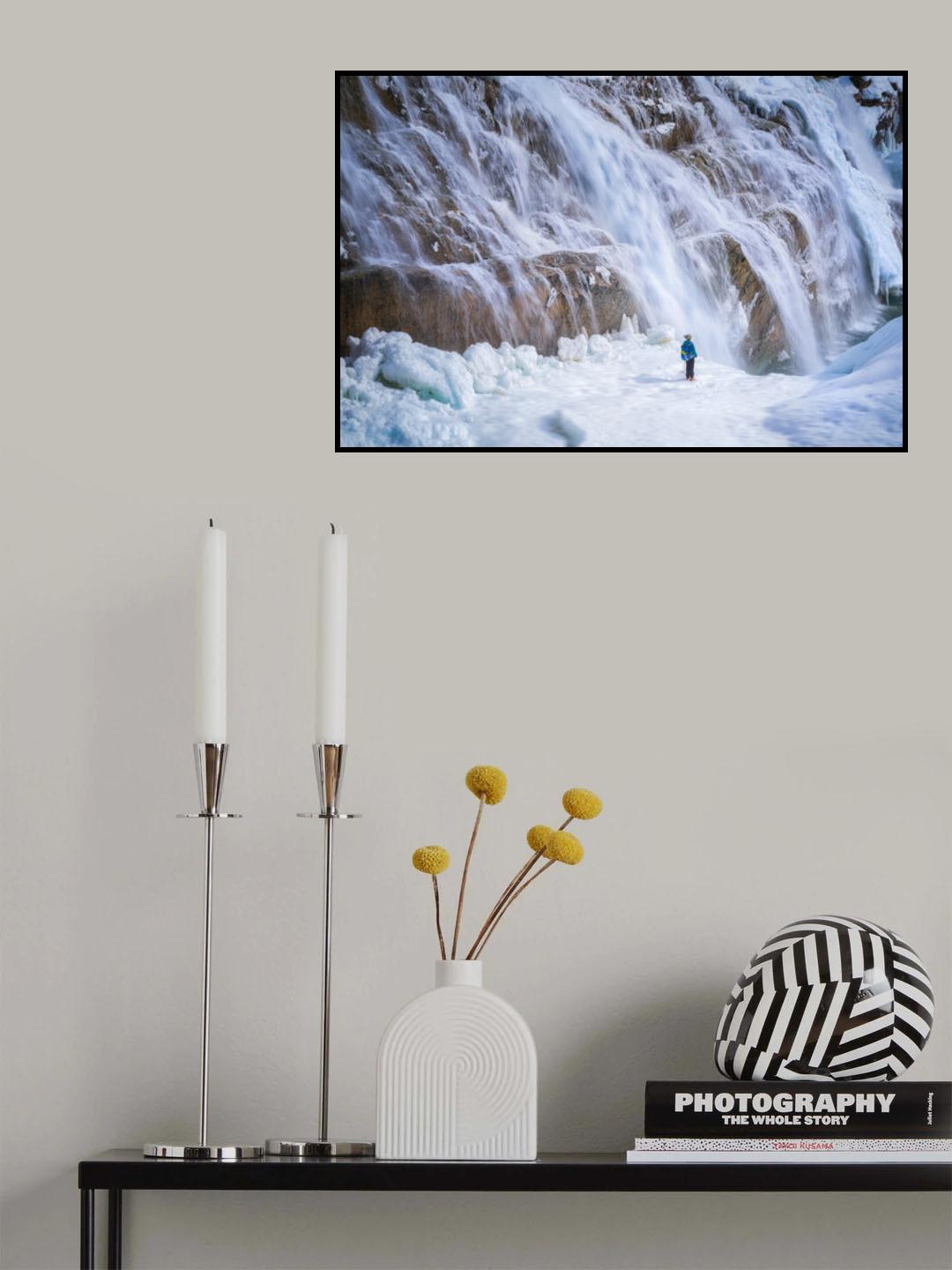 Wapta Fall Yoho Park Poster och Canvastavla