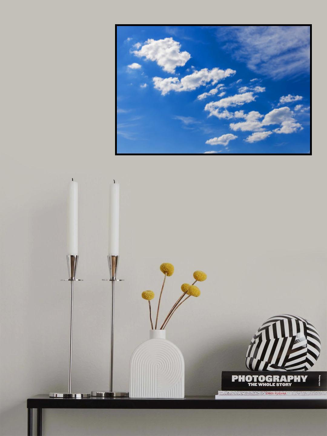 cloudy weather and sky background Poster och Canvastavla