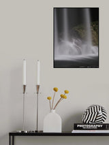 beautiful waterfall in the mountain Poster och Canvastavla