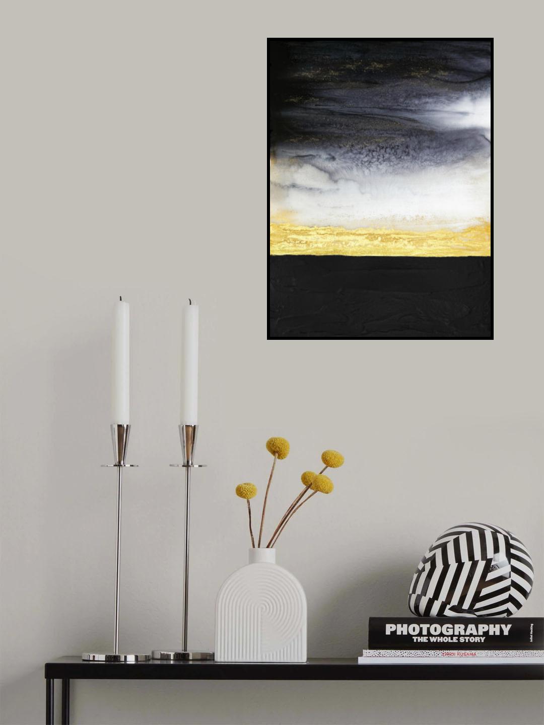 Noir and Gold Poster och Canvastavla