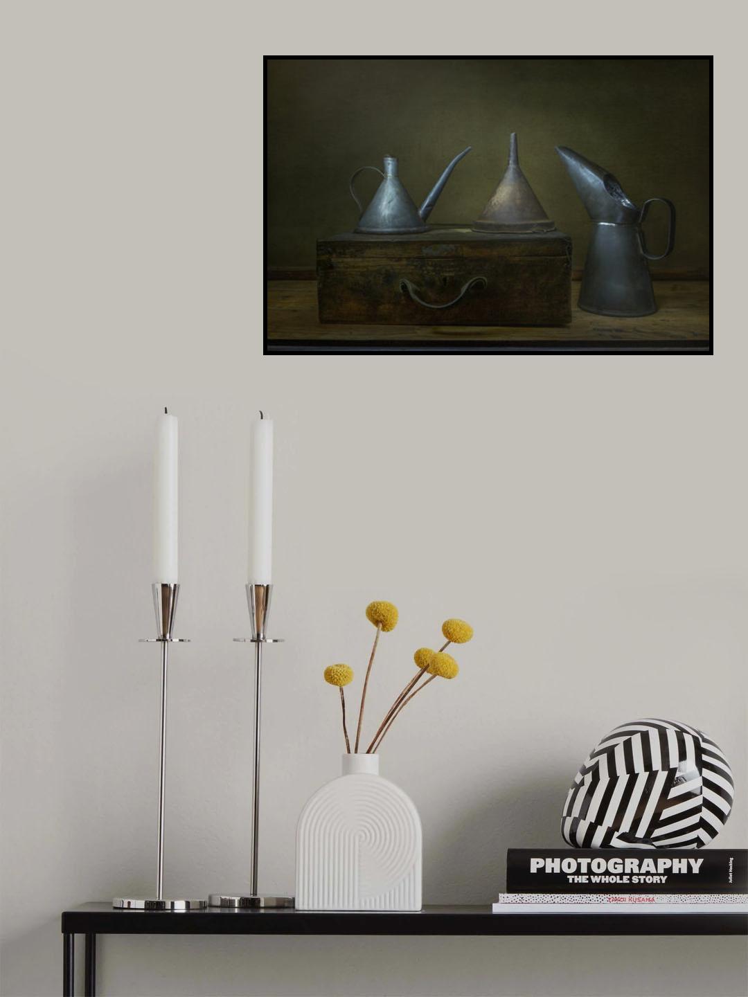 Oil cans Poster och Canvastavla