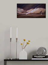 Hut in the land of smoke and fire Poster och Canvastavla