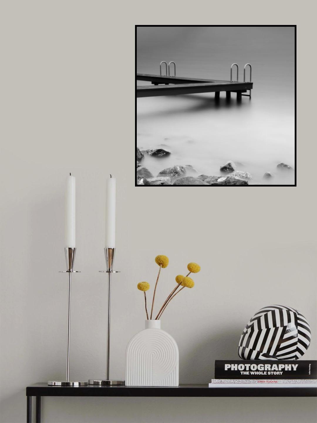 A bathing jetty Poster och Canvastavla
