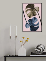Monstera Pink Light 02 Poster och Canvastavla