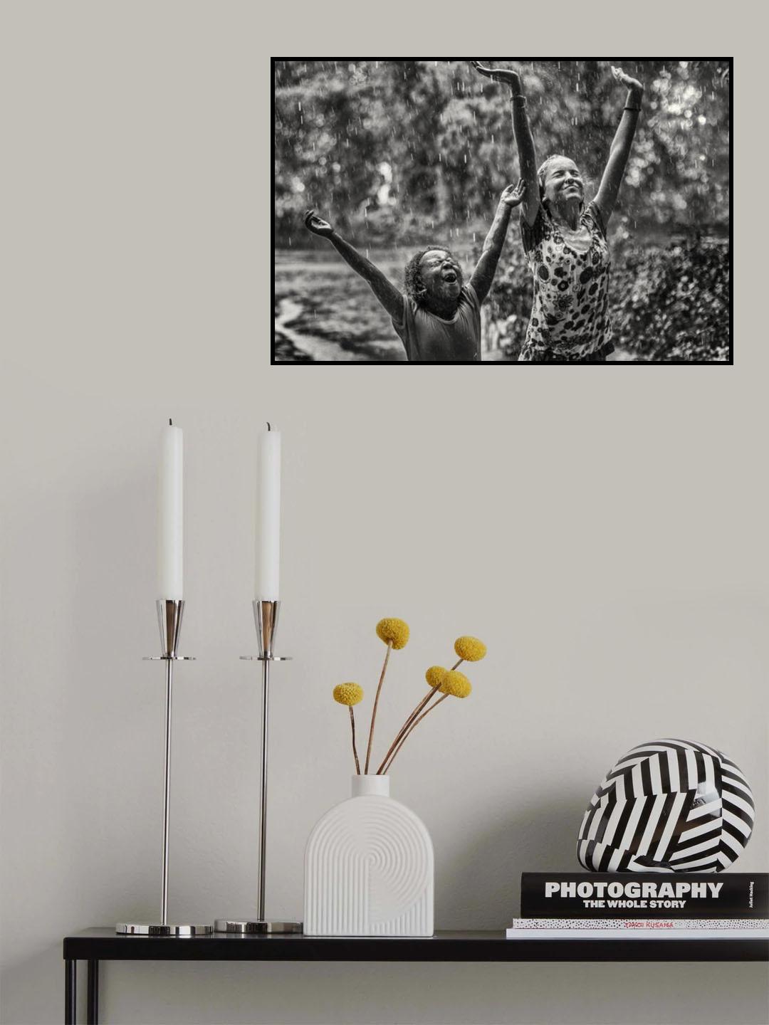 Joy of rain Poster och Canvastavla