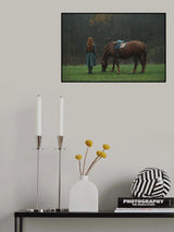 A story with a girl and a horse Poster och Canvastavla