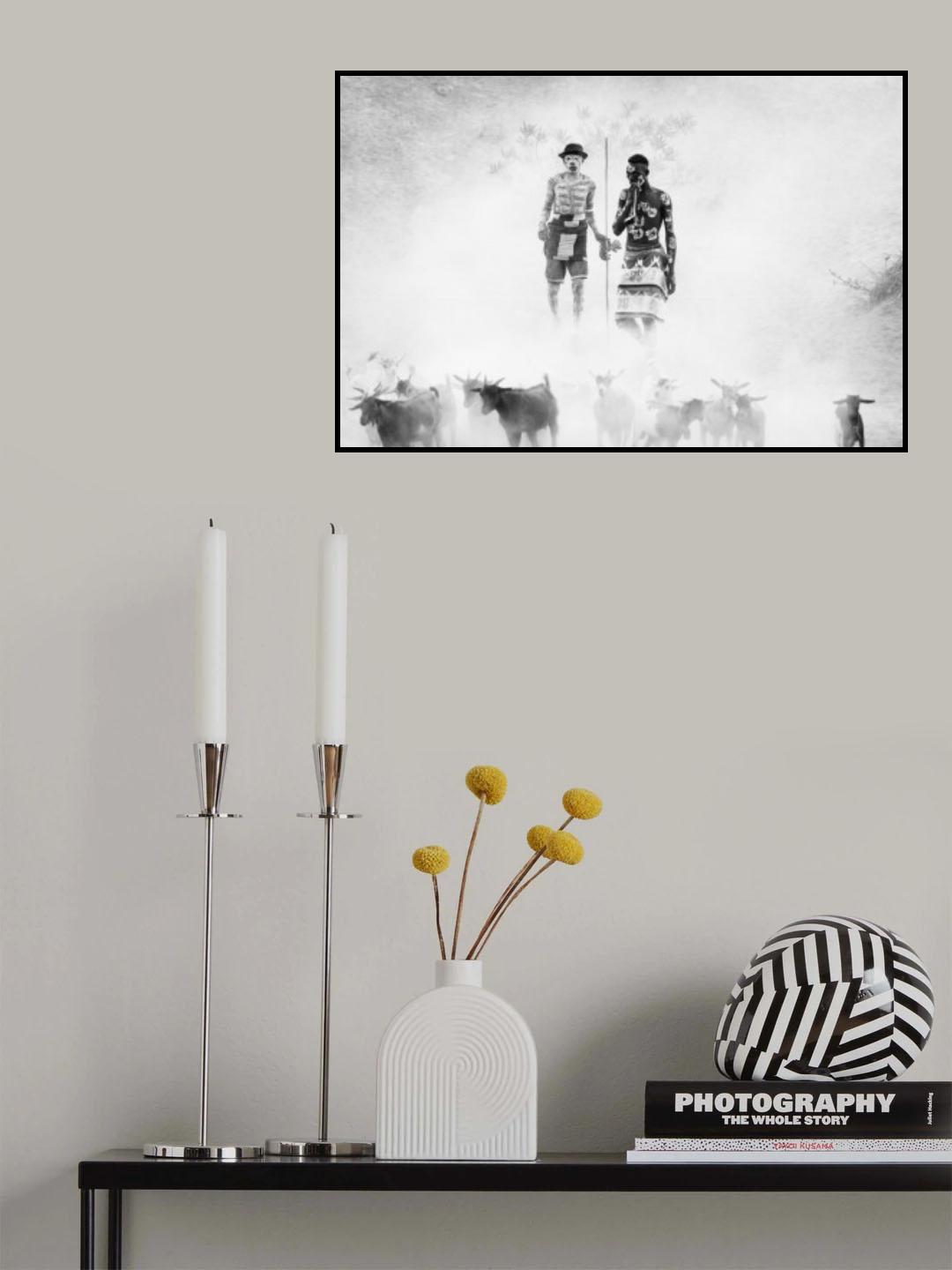 Goat Herding Poster och Canvastavla