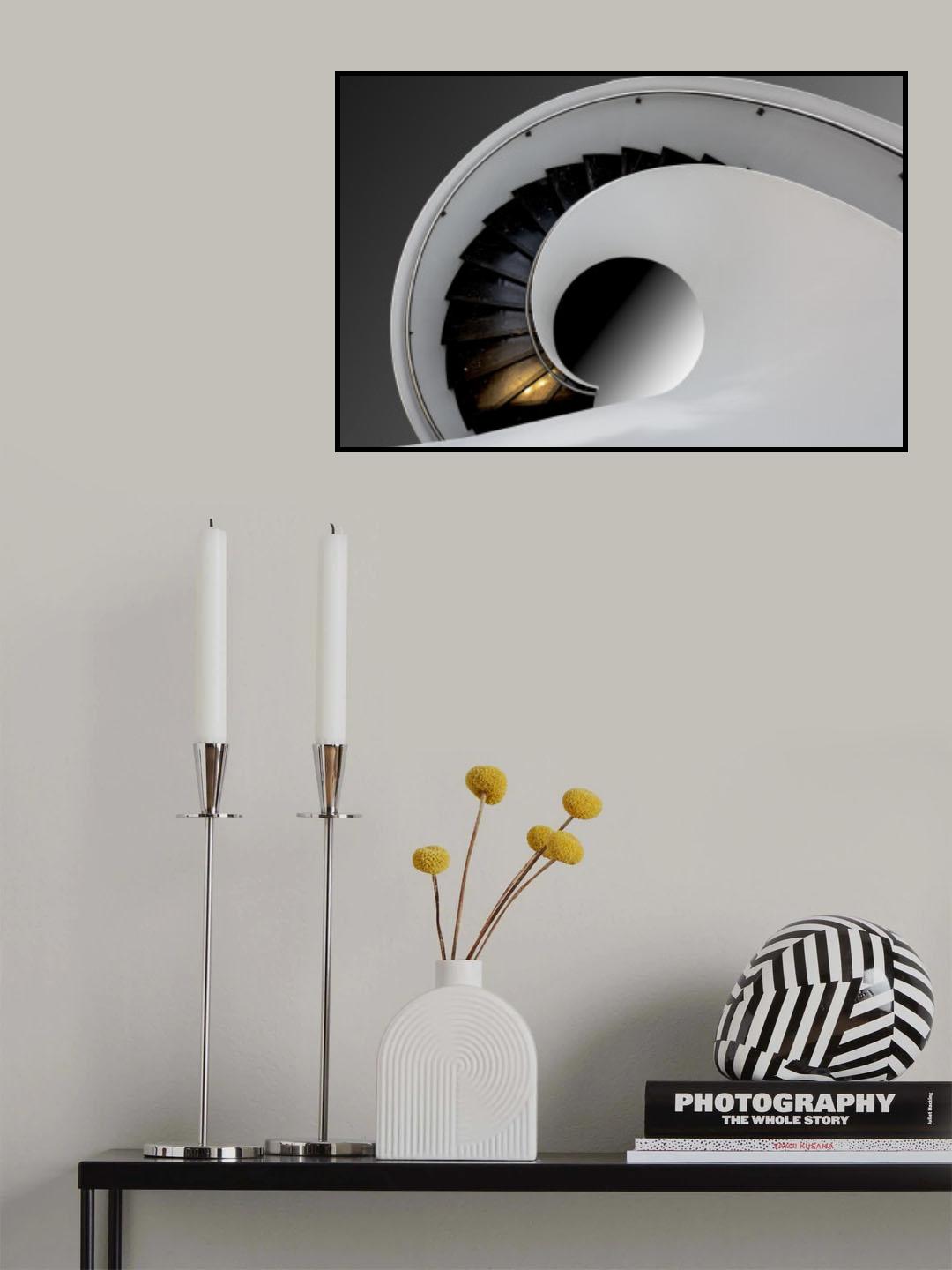 Spiral staircase Poster och Canvastavla