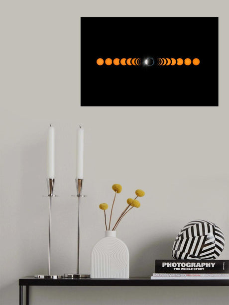 2017 total solar eclipse Poster och Canvastavla