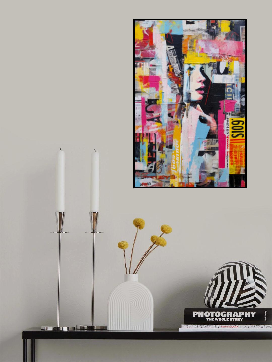 Paper Snippets No 5 Poster och Canvastavla