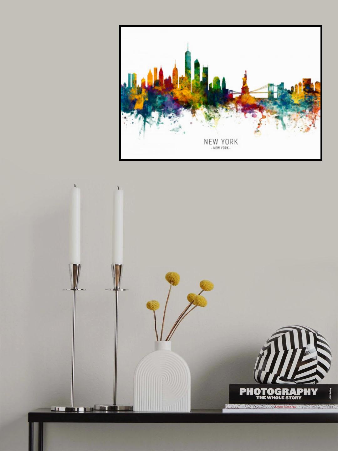 New York Skyline Poster och Canvastavla