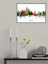 New York Skyline Poster och Canvastavla