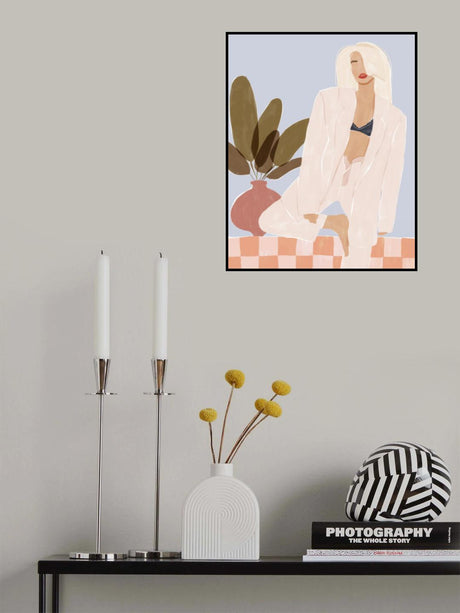 Too Lazy To Yoga Poster och Canvastavla