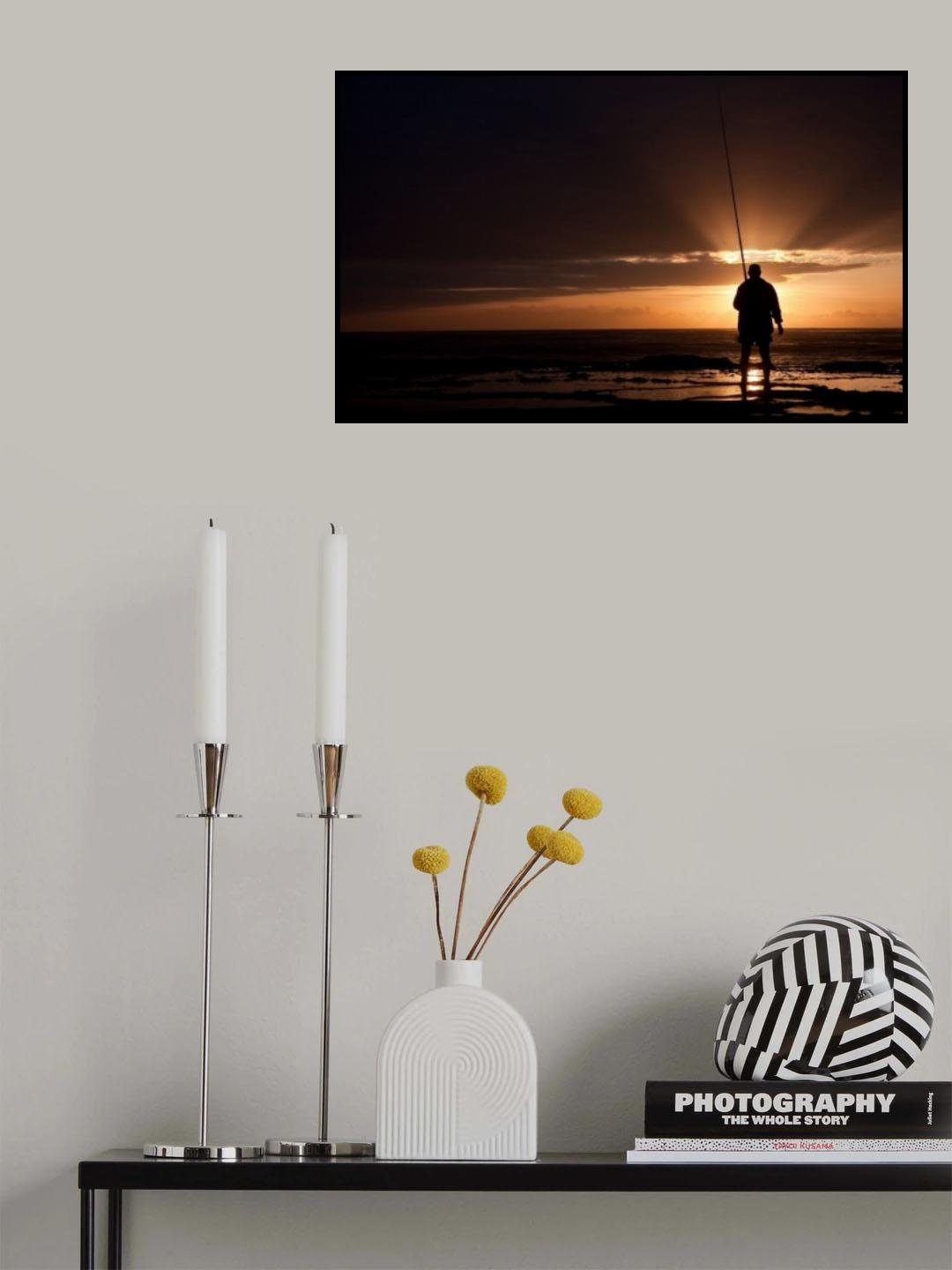 Early morning fisherman Poster och Canvastavla