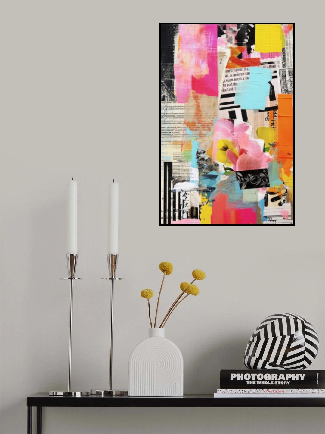 Paper Snippets No 7 Poster och Canvastavla