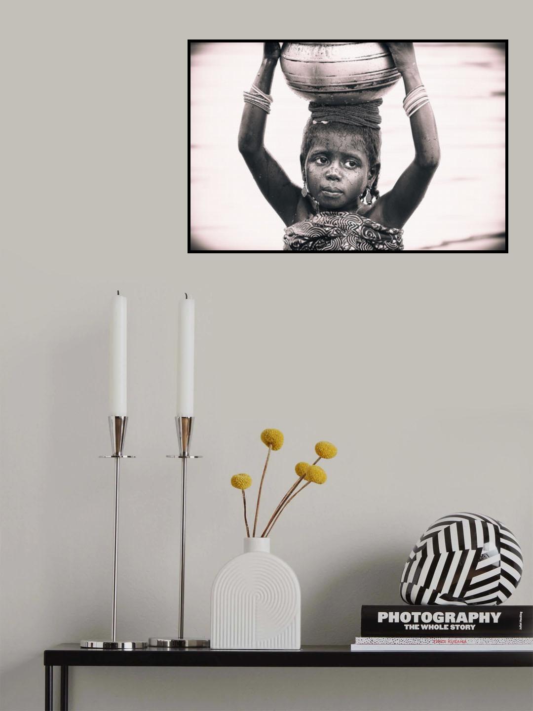 Being too much... Benin (black &amp; white version) Poster och Canvastavla