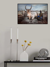 Young Boy of Mundari, South Sudan Poster och Canvastavla