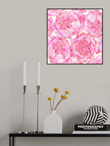 Sally's peonies pattern Poster och Canvastavla