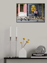 Making fun of pigeons Poster och Canvastavla