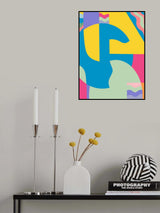 Geometrical Multicolor Abstract Maximalist Poster och Canvastavla