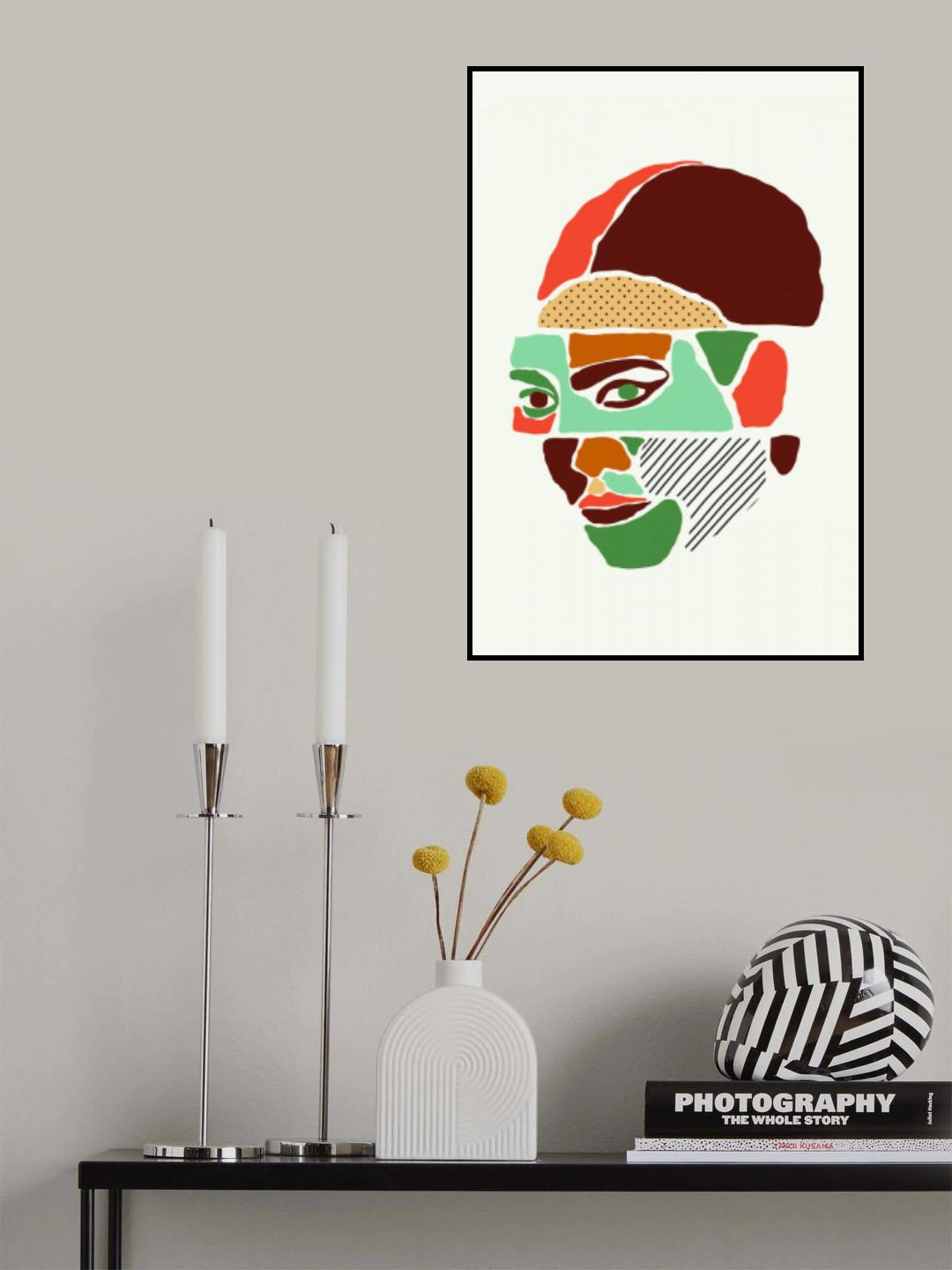 Color Abstract Faces #1 Poster och Canvastavla