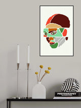 Color Abstract Faces #1 Poster och Canvastavla