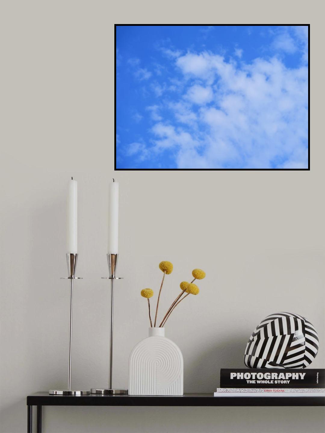 cloudy weather and sky background Poster och Canvastavla