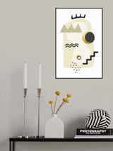 Tropical Villa Color and Shapes 19 Poster och Canvastavla