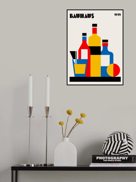 Bauhaus Wine Print Poster och Canvastavla