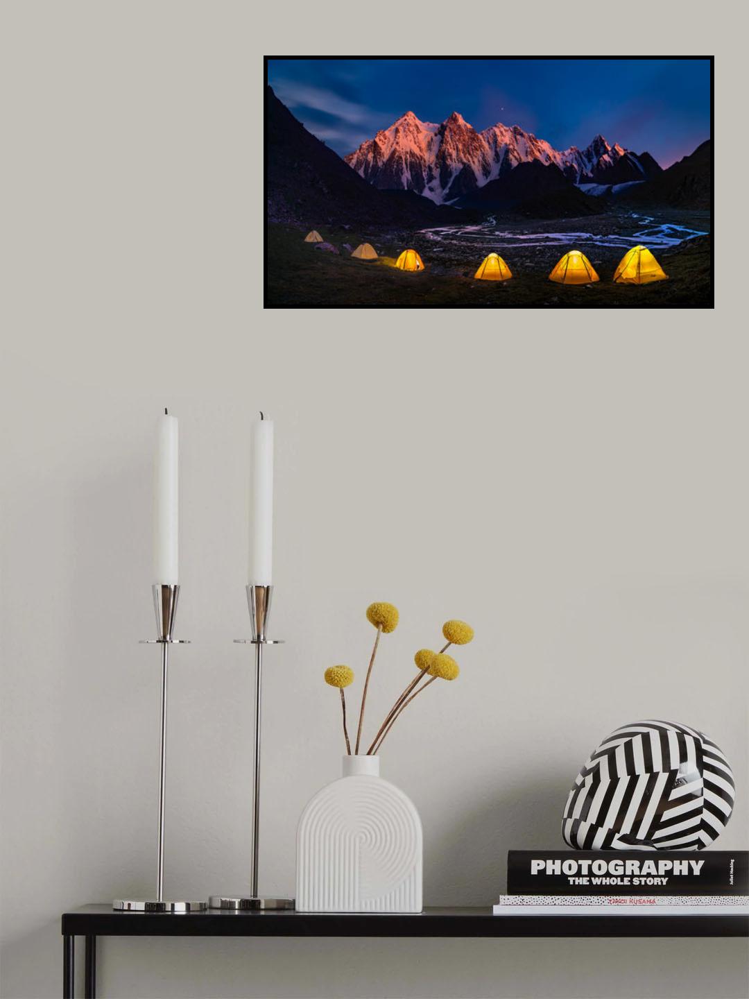 Camping at Bogda Poster och Canvastavla
