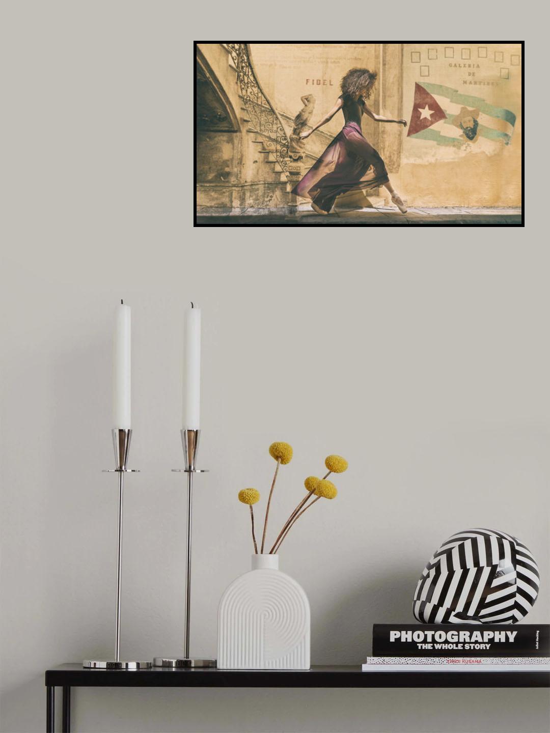 Walking in Havana Poster och Canvastavla