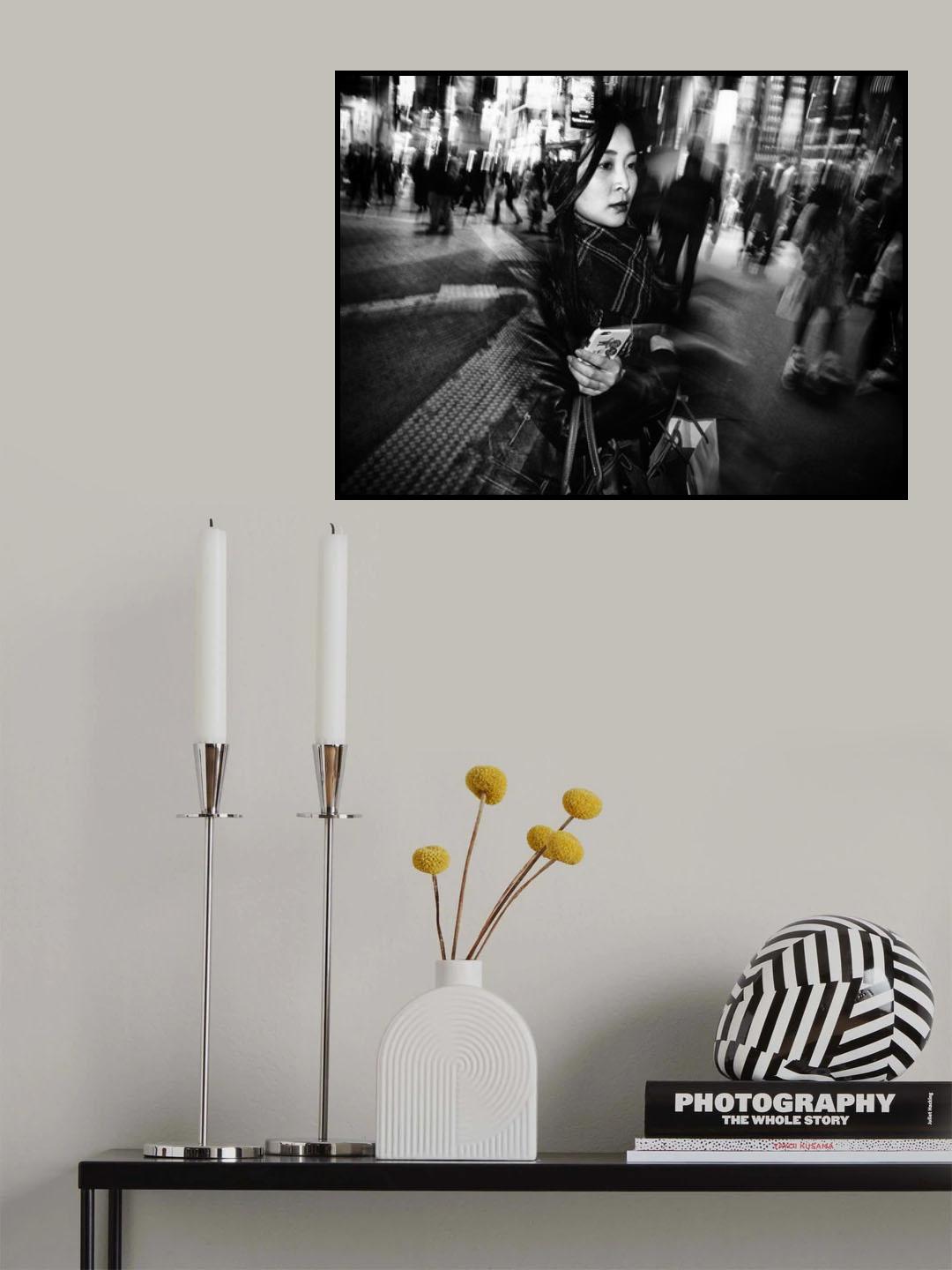 Shibuya Street - TOKYO 2017 Poster och Canvastavla