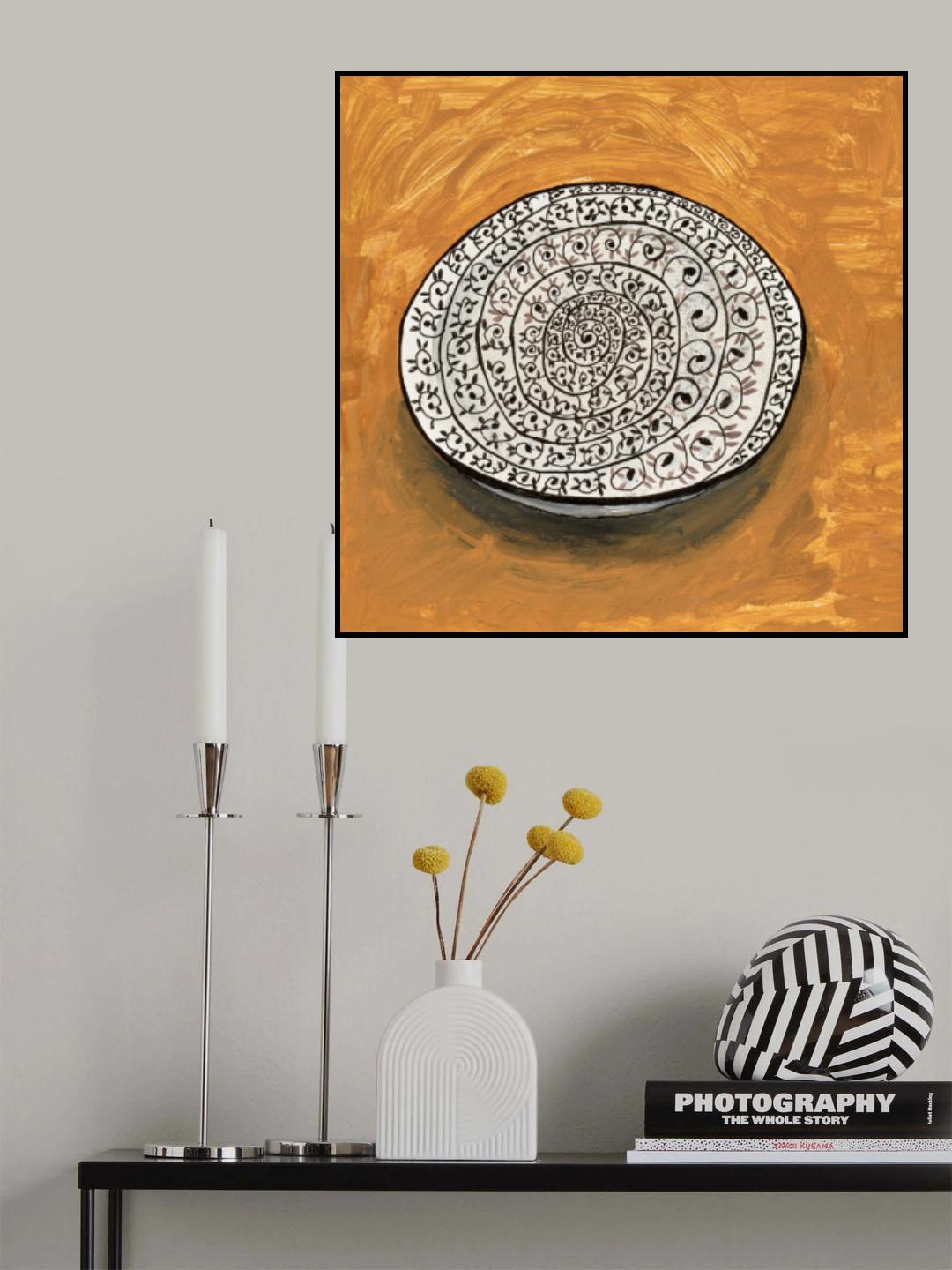 B&w Plate Poster och Canvastavla