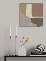 Earth Tone Large Abstract Poster och Canvastavla