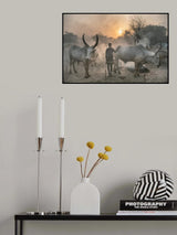 Young Mundari girl in camp Poster och Canvastavla