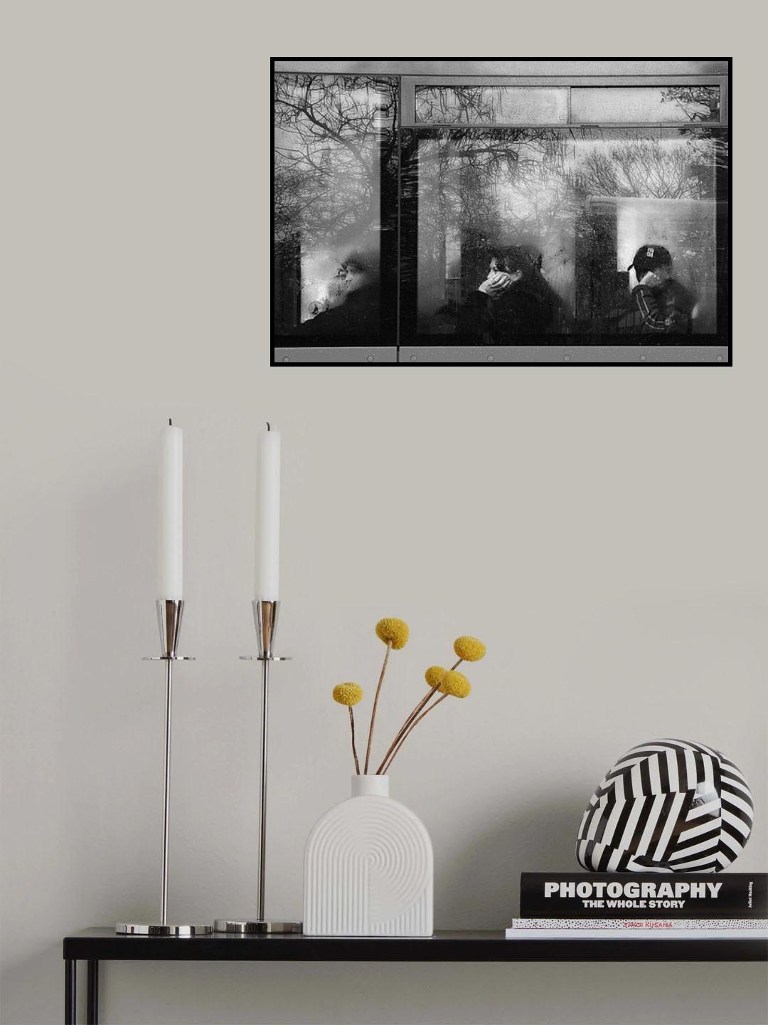 winter passengers. Monday morning Poster och Canvastavla