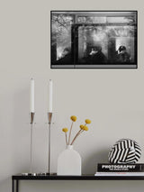 winter passengers. Monday morning Poster och Canvastavla