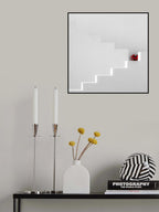 red flower pot Poster och Canvastavla