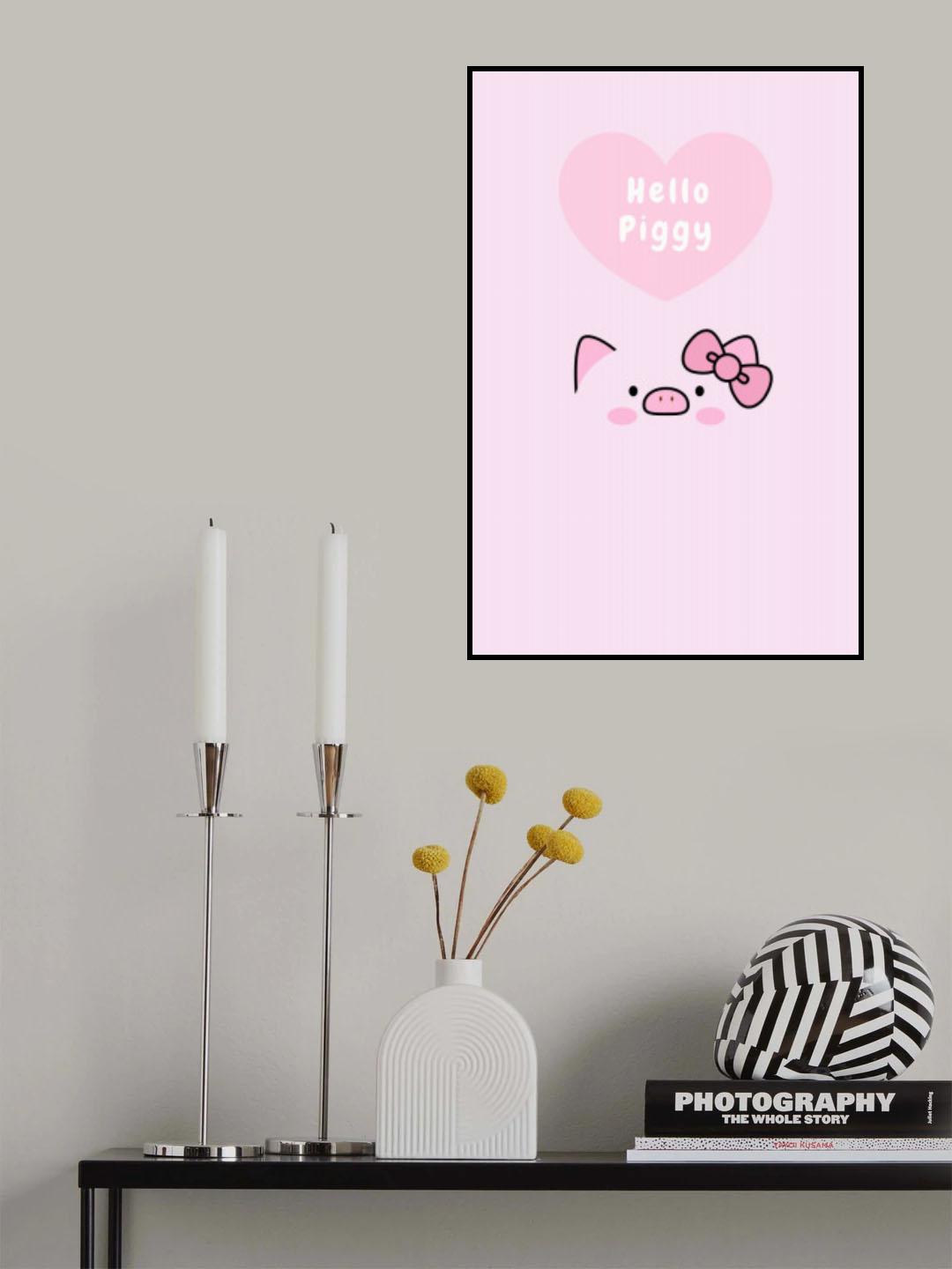 Hello Piggy Poster och Canvastavla