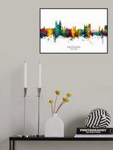 Magdeburg Germany Skyline Poster och Canvastavla