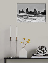 Stormy Beach Poster och Canvastavla