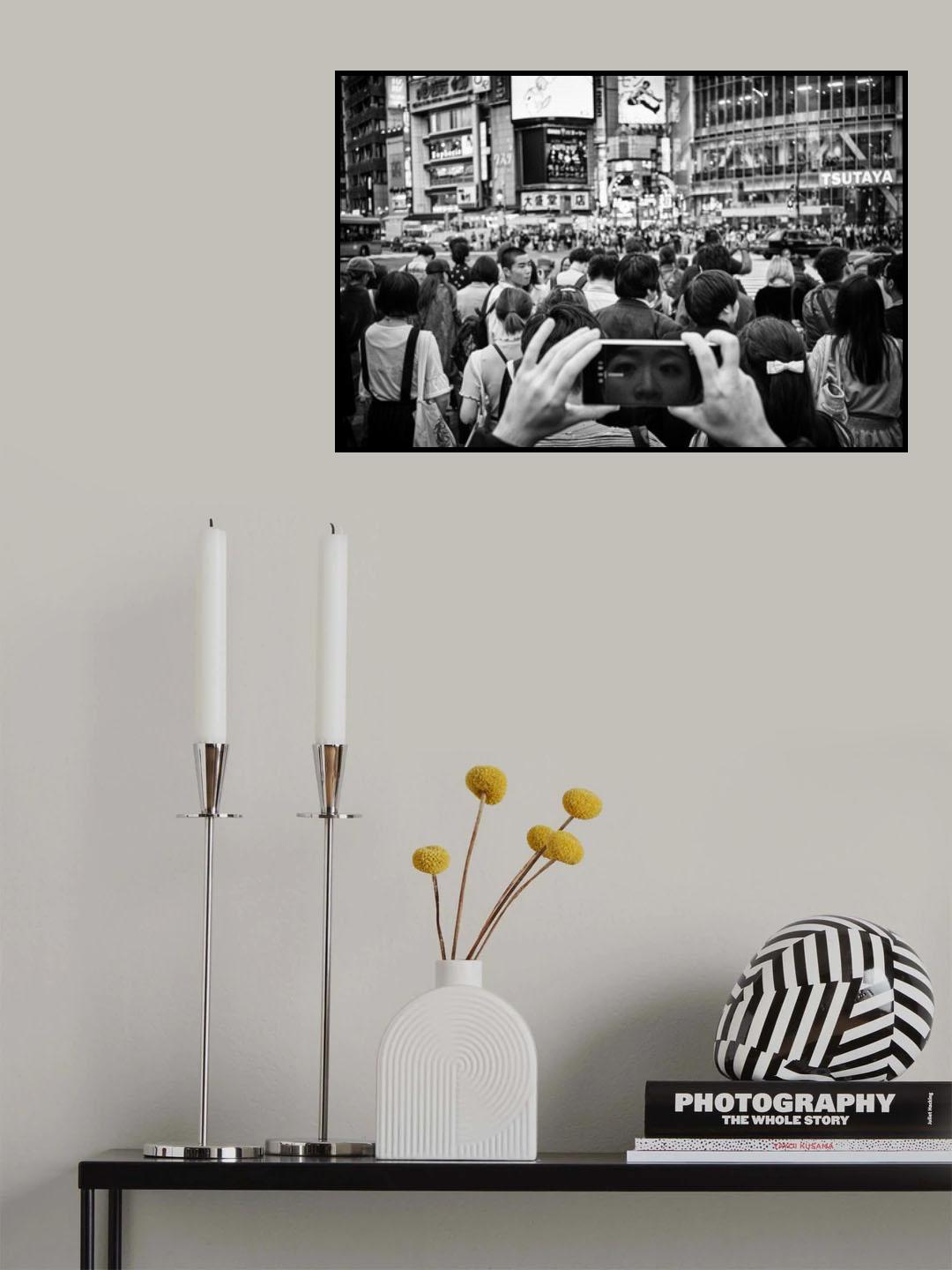 Shibuya Street - TOKYO 2017 Poster och Canvastavla