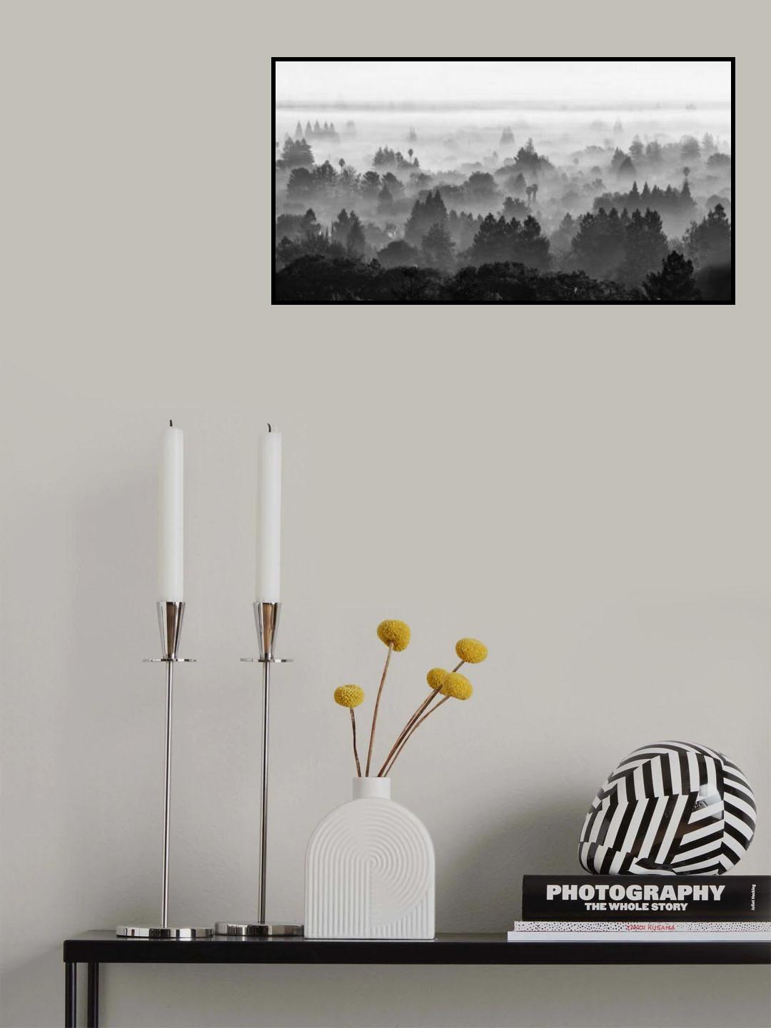 Misty Valley Poster och Canvastavla