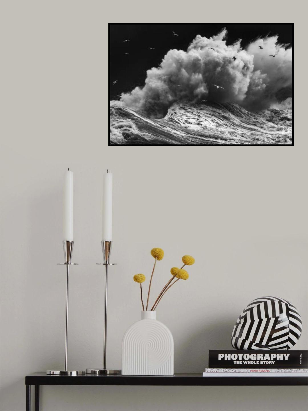 BIRDS IN THE STORM (Part 1) Poster och Canvastavla